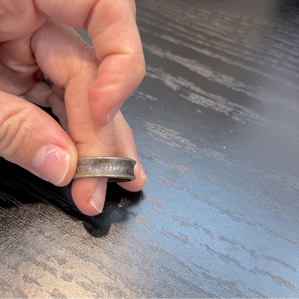 Tiffany & Co. mens ring size 11. Needs to be cleaned. Sterling silver.